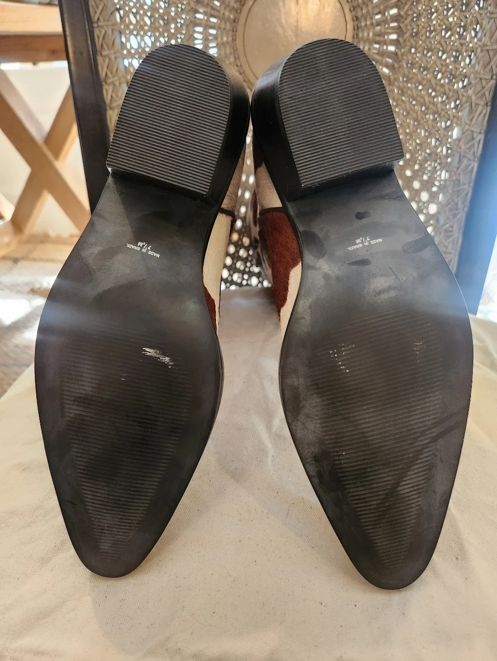 Matisse Hair-on-Hide Western Boots - Cowhide Print, Size 7.5 - Picture 8 of 9